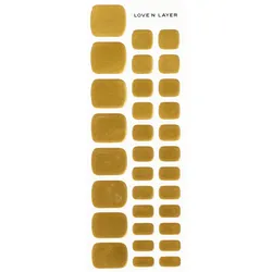 Love'n Layer Metallic Toe Shiny Gold Nail Sticker (32 Stück)