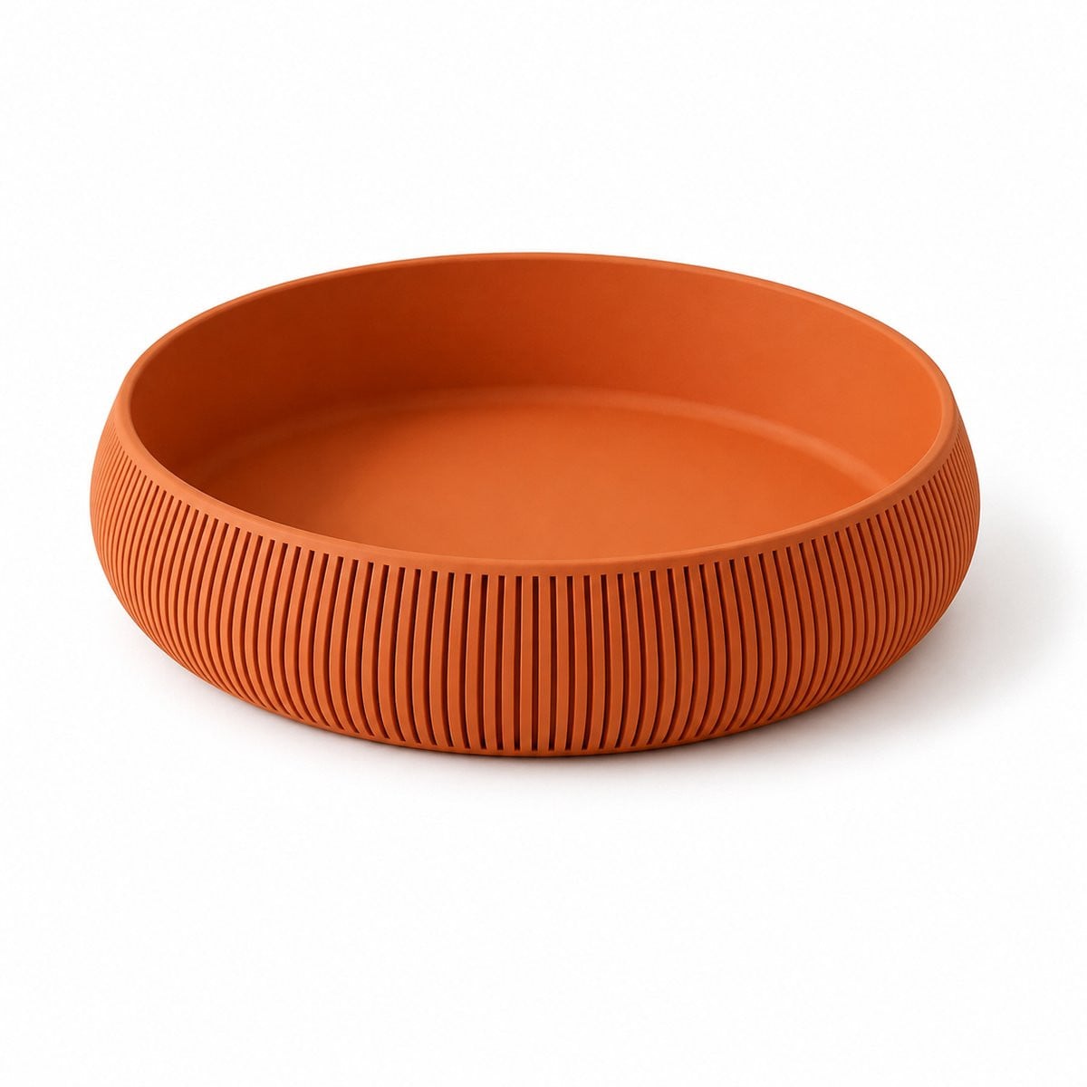 3Dbelgie Geribbelde ronde decoratieve schaal