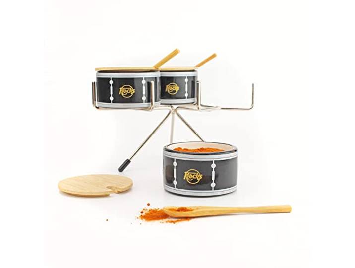 Winkee Rocks - Drumstel kruidendispenser I Keramische Spice Dispenser in creatief drumontwerp