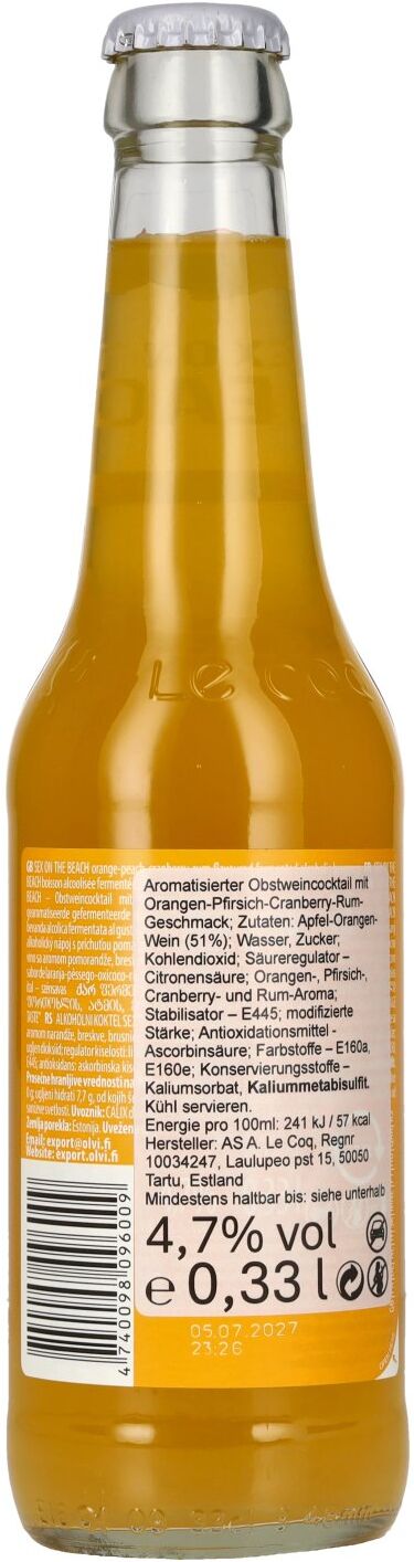 Le Coq SEX ON THE BEACH 4,7% Vol. 0,33l