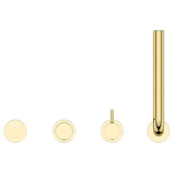 Herzbach Siro Vierloch-Wannenarmatur 30.120250.1.03 mit Auslauf, gold