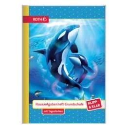 Roth Hausaufgabenheft Hurra Schule Klipp & Klar liniert A5 ohne Rand, 96 Blatt (A5, Liniert, Kein Einband) (89489)