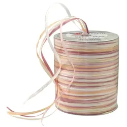 PRÄSENT Bastband »Raffia-Multicolour« rosa, 0.3 cm