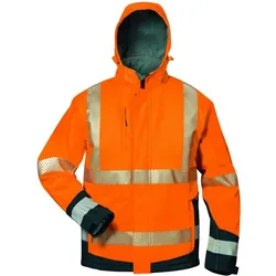 Elysee,  Warnschutz-Softshelljacke Lukas Grösse L orange/schwarz (L)