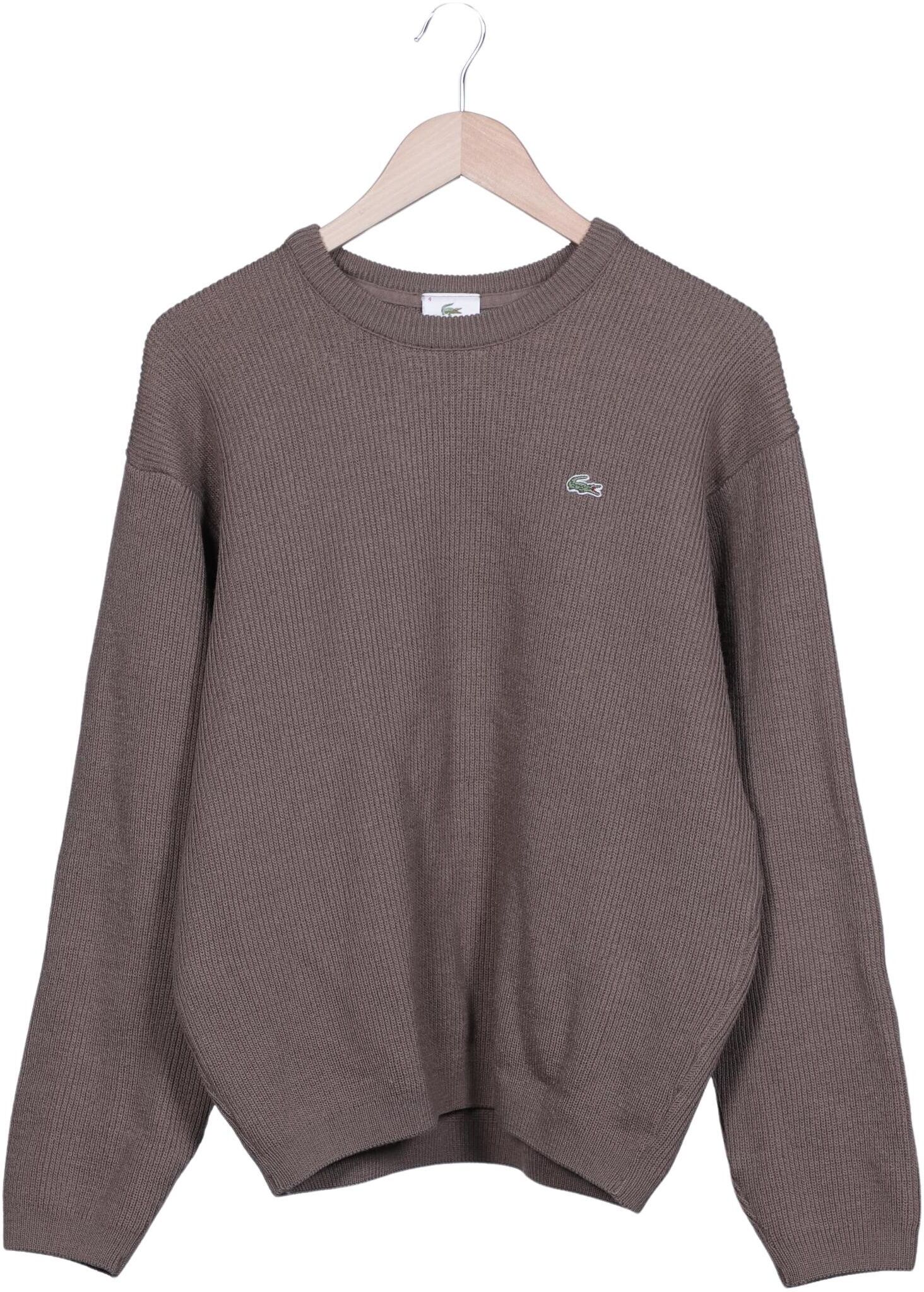 Lacoste Herren Pullover, Braun, Gr. M, Schurwolle - Second Hand