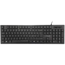 LC-POWER Tastatur KEY-903DE black USB,105 Tasten,QWERTZ