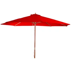 Décoshop26 - Gartenschirm Ø 3,5 m achteckig Polyester/Holz 7 kg bordeauxrot 04_0003822