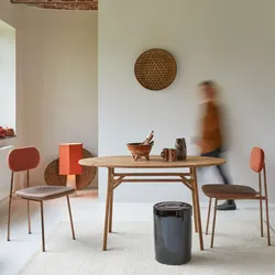 Ovaler Tisch Elena aus massivem recyceltem Teakholz 140
