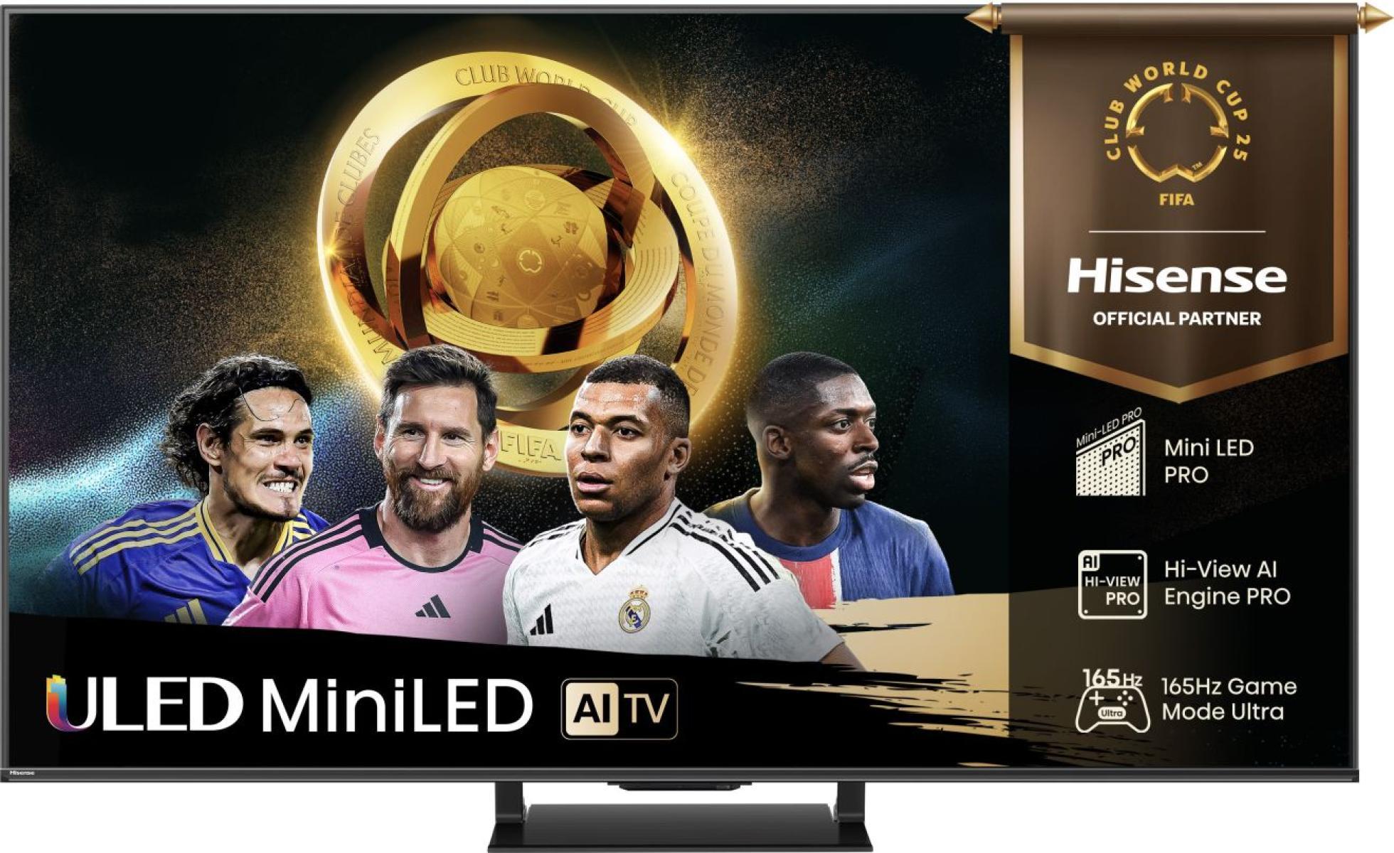 Hisense 65 '' U7Q PRO | ULED MiniLED Smart TV 4K 165 Hz, 165,1 cm (65"), 3840 x 2160 Pixel, ULED, Smart-TV, WLAN, Schwarz