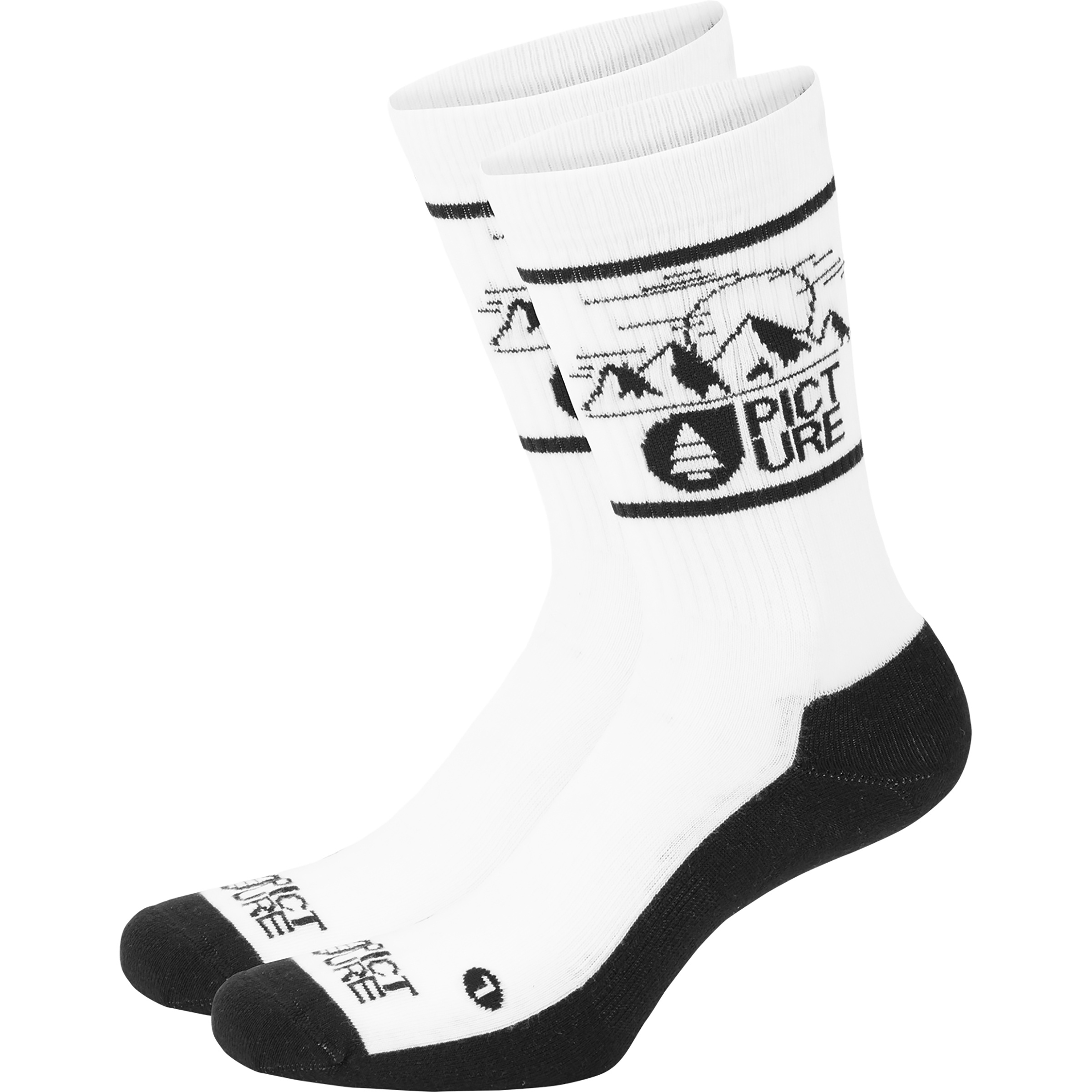 Picture Bazik Fahrradsocken weiss Größe 36 Mountainbike Hautfreundlich