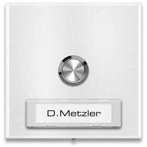 Metzler Türklingel Parisa weiß, Funk Sender, bis 150m, wasserdicht, LED-Blinken