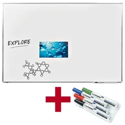 Legamaster Aktion: Whiteboard »PREMIUM PLUS« 7-P101063 emailliert, 150 x 100 cm + GRATIS 4B weiß