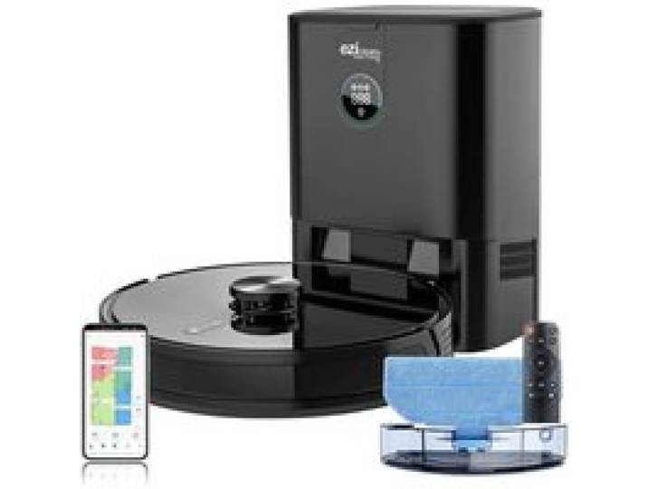 Robot Aspirateur Laveur Connecté avec base aspirante EZICLEAN I-Bot Z7 Smart - 240 min - 3Kpa - 300m² - 3L
