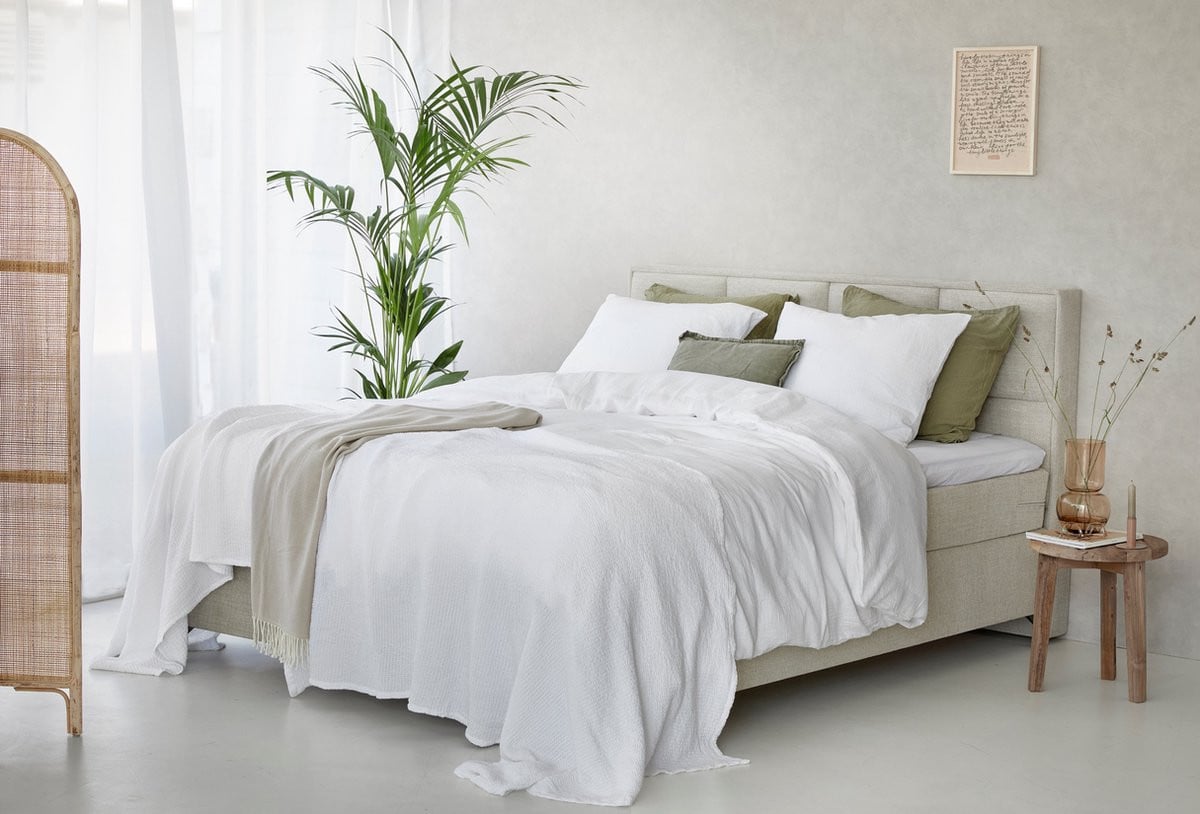 Dreamers Den Mousseline Dekbedovertrek - Wit - 200 x 220 cm