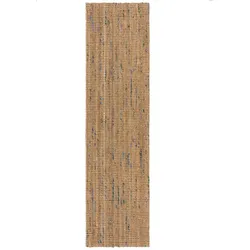 KADIMA DESIGN Jute Teppich handgewebt strapazierfähig naturfaser | 60x300cm