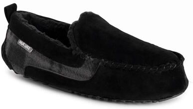 MUK LUKS Emmett Moccasin Slipper - Mens 9 Black Slipper Medium