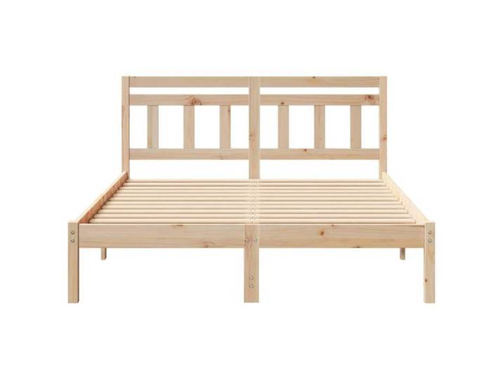 (Sale Christmas) Lit 2 places - 140x190 cm - Cadre de lit - Marron 140x190 cm Pin massif BB7566