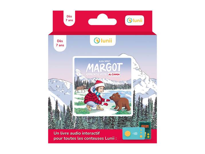 Margot, Apprentie véto au Canada, livre audio interactif dès 7 ans pour Ma Fabrique à Histoires