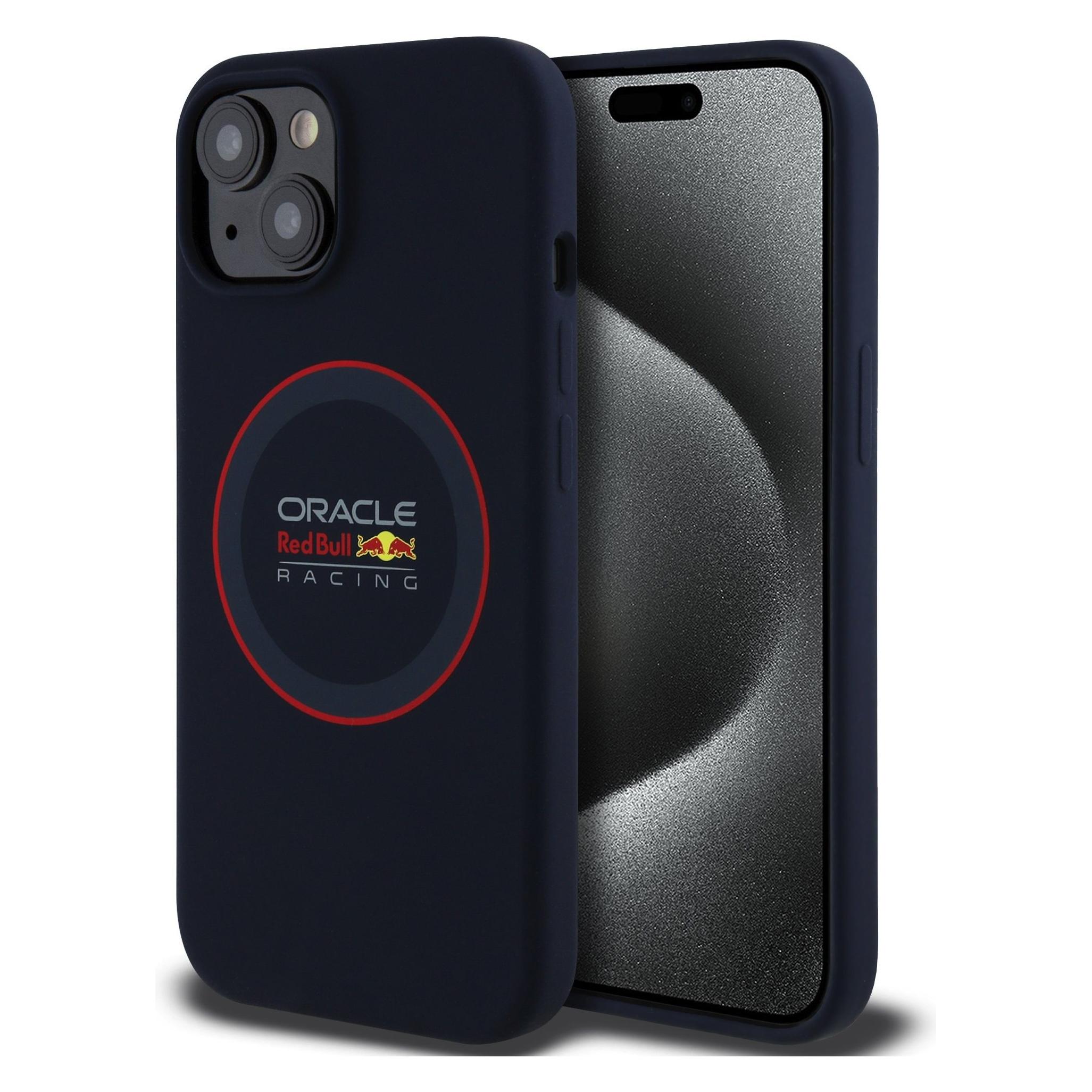 Red Bull Racing - Silicone Red Ring MagSafe (RBHMP14S24SIILVR) - iPhone 14 - Navy (Apple iPhone 14) (RBHMP14S24SIILVR)