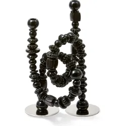 Beads Kerzenhalter für klassische Kerze, schwarz