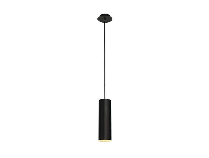 SLV ENOLA Pendelleuchte, Dimmbare LED Deckenleuchte, Decken-Lampe, Hängelampe für Wohnzimmer, Bar, Esszimmer max. 60W, inkl. Rosette, zylindrisch, Aluminium, E27, Schwarz matt