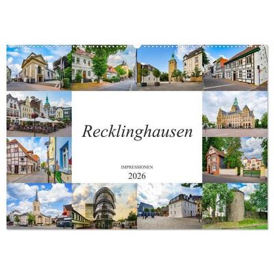 Recklinghausen Impressionen (Wandkalender 2026 DIN A2 quer), CALVENDO Monatskalender