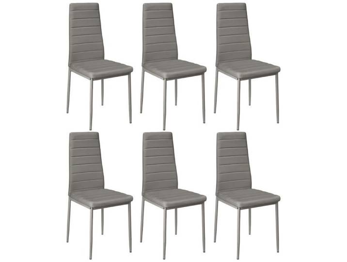 Chaises de Salle à manger (6 Pcs) Haut Dossier Confortable Similicuir