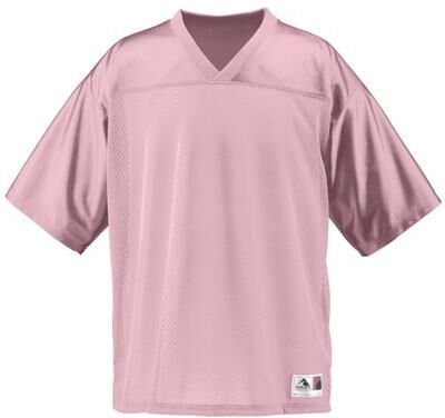 Augusta Sportswear 257 Athletic Stadium Replica Jersey T-Shirt in Light Pink size Small   Polyester Mesh