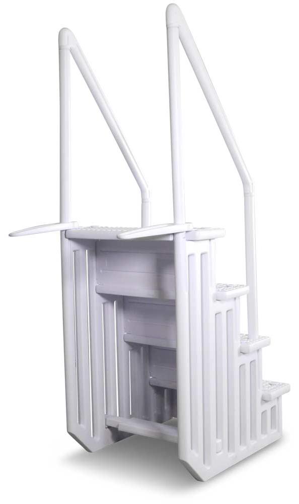 Schwimmbadleiter Treppe, Kunststoff 4-stufig