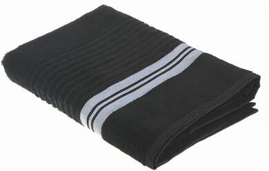IH Casa Decor Deluxe Bath Towel (27 X 50) (Black) - Set of 2