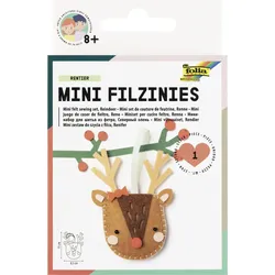 folia Nähset Mini Filzinies RENTIER braun