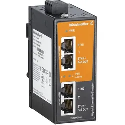 Weidmüller Injektor Gigabit Ethernet IE-INJ-EL02-2GTPOE
