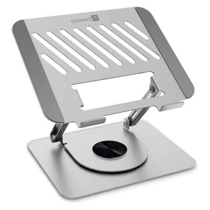 Connect IT Rotary drehbarer Laptopständer Silber (CMF-2100-SL)