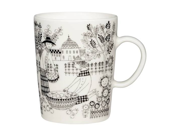 Arabia Mug Emilia 50 cl Noir-blanc