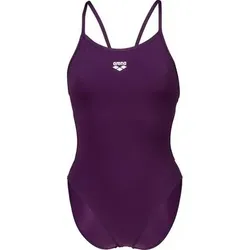 ARENA Damen Schwimmanzug SWIMSUIT LACE BACK SOLID, Größe 26 in Lila 911