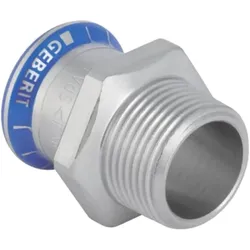 Geberit, Zubehör Sanitärinstallation, MAPRESS EDELSTAHL adapter with 1 "external thread - 31708