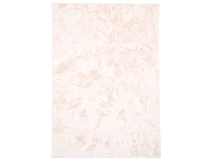 Tapis en fausse fourrure crème 90x160 cm