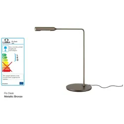 FLO Desk Tischlampe bronze metallisch