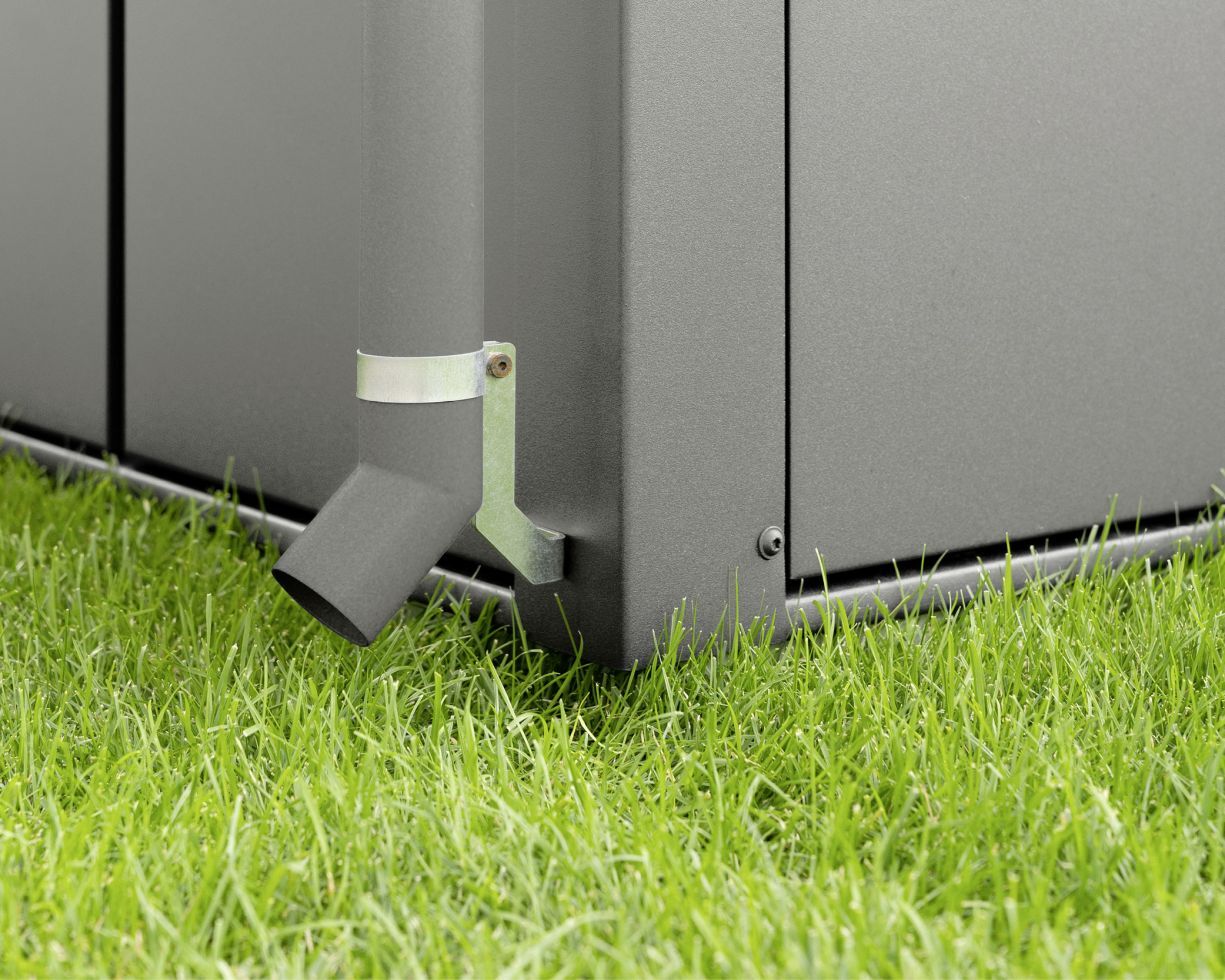 EcoStar Regenfallrohr RAL9007 (Graualu.)