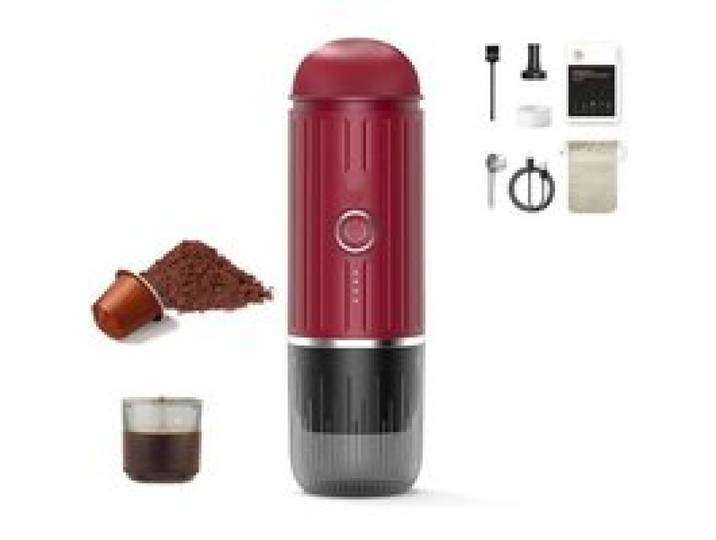 Machine à expresso électrique portable - cafetière de voyage pour camping - cafetière auto-chauffante vo COMBINE CAFETIERE-EXPRESSO