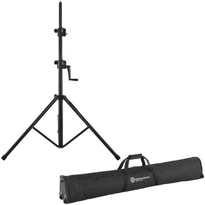 K&M 24730 Wind-Up Stativ Bundle Noir