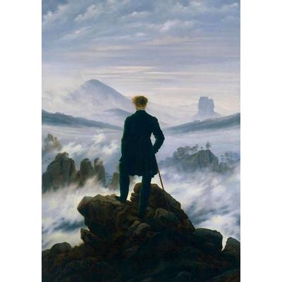 Caspar David Friedrich 'Der Wanderer über dem Nebelmeer'- Notizbuch A5 gepunktet - 100 Seiten 90g/m² - Soft Cover - Papier, Taschenbuch von Notizbuch