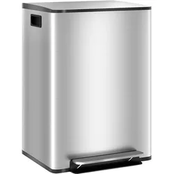 MÜLLEIMER Edelstahl Kunststoff Silber
