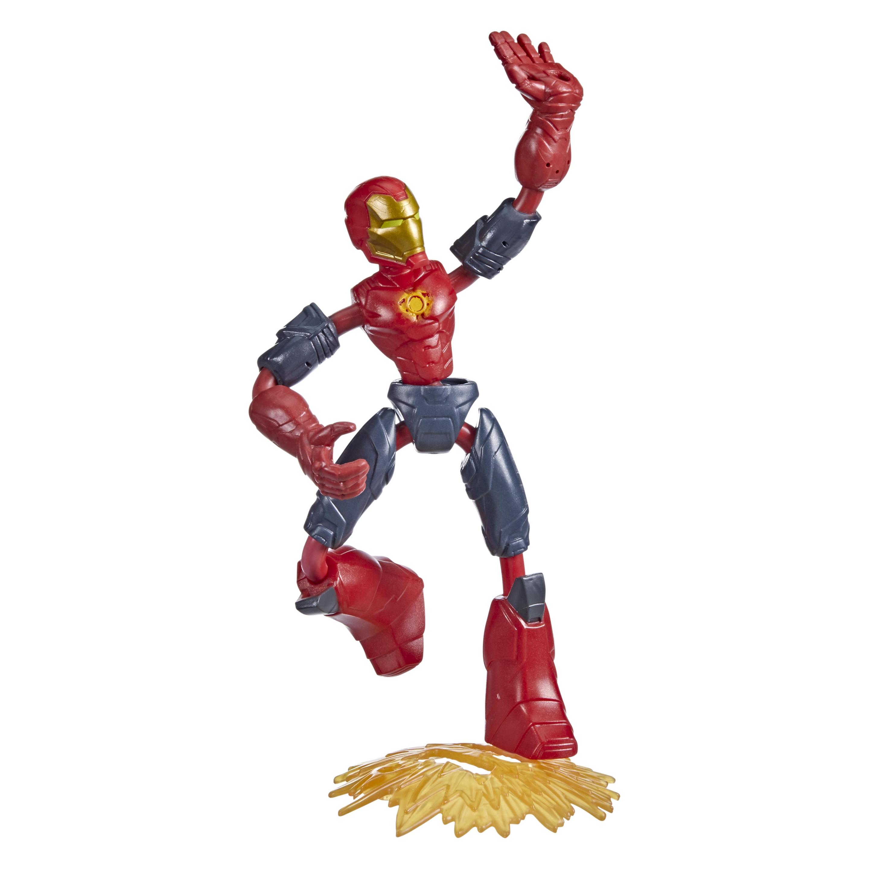 Hasbro Bend & Flex Iron Man Feuer-Mission (F49645X0)
