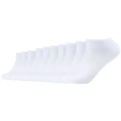 10er Pack s.Oliver Essentials Gekämmte Baumwolle Sneakersocken 0000 - white 47-49