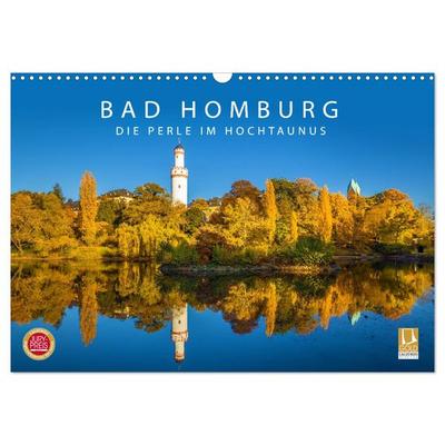 Bad Homburg - Die Perle im Hochtaunus (Wandkalender 2026 DIN A3 quer), CALVENDO Monatskalender