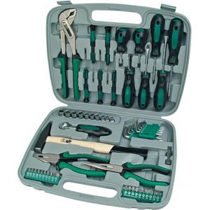 BrüderMannesmann Werkzeugkoffer M29057, 57-teilig, im Klappkoffer