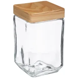 5FIVE - Glasbehälter, quadratisch, 1,7 L in Beige