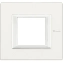 Legrand HA4802HD Abdeckrahmen AXOLUTE: 1-fach, 2 Module, Farbe: White Aluminium