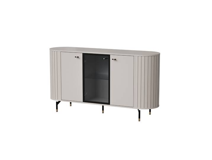 KOMMODE THIRA 150,1/81/40cm mit 3 Türen Kaschmir